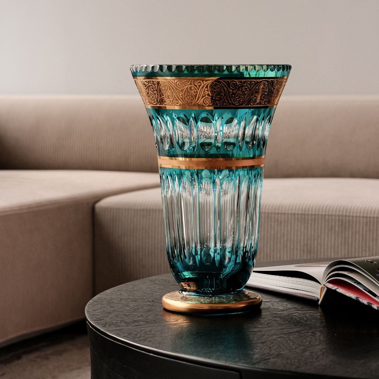  Lọ hoa Tulip xanh ngọc tyrkys 305 