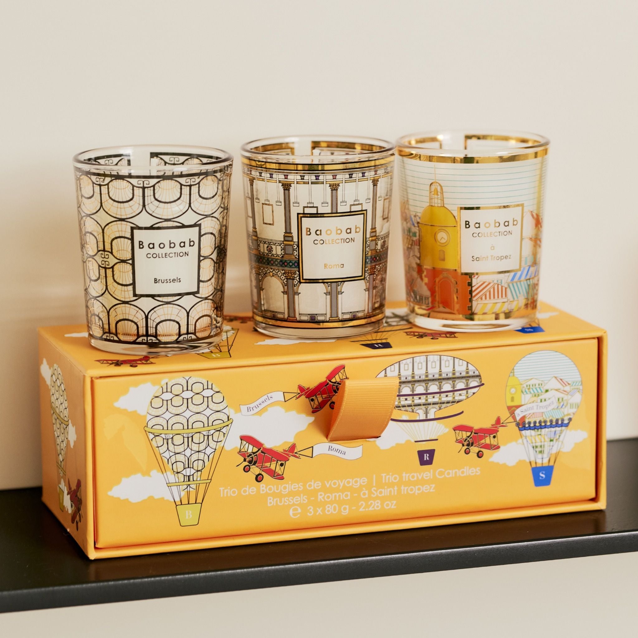  Set nến thơm My First Baobab Brussels-Roma-A-Saint-Tropez Baobab 