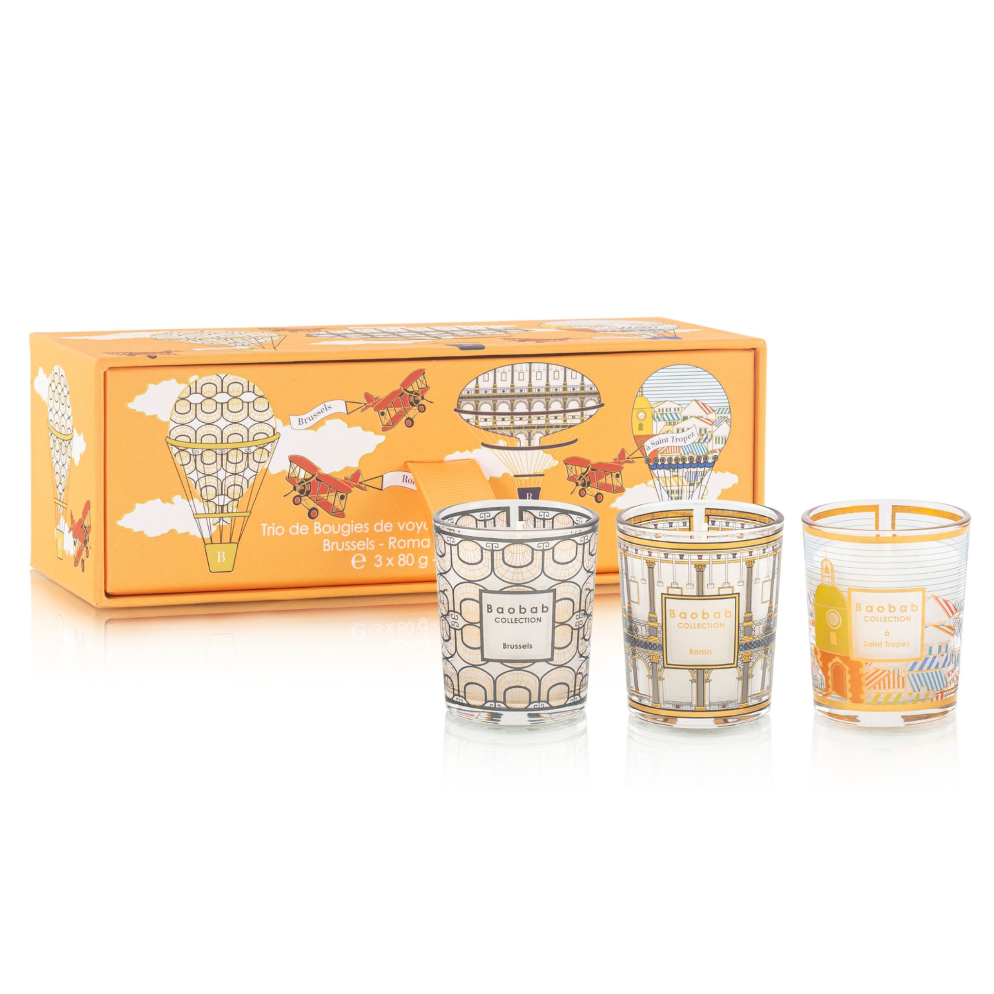  Set nến thơm My First Baobab Brussels-Roma-A-Saint-Tropez Baobab 