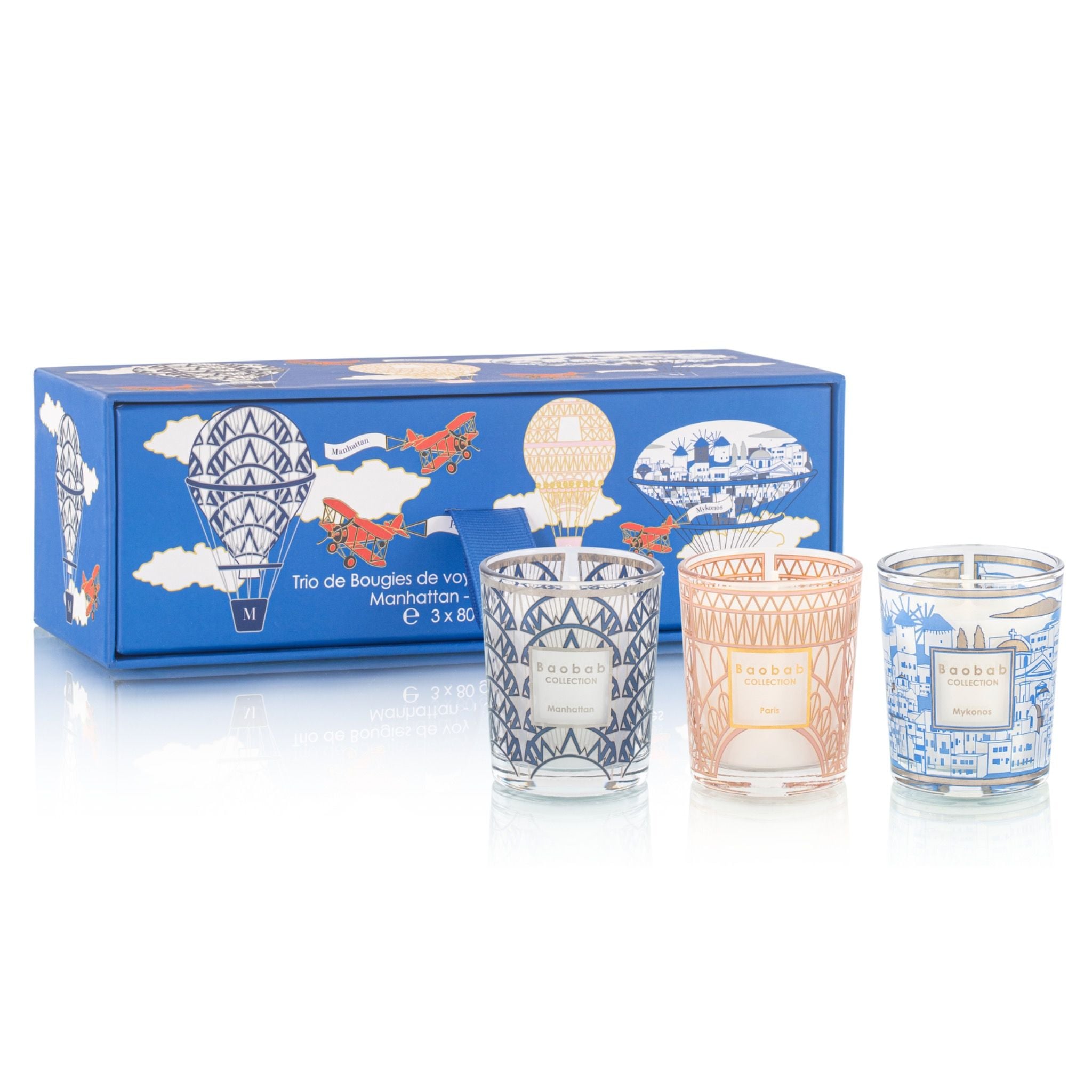  Set nến thơm My First Baobab Manhattan-Paris-Mykonos Baobab 