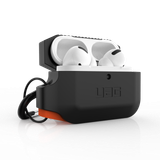  ỐP BẢO VỆ CHỐNG SỐC UAG SILICON  CHO AIRPODS PRO - Black/Orange 