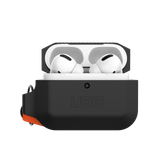  ỐP BẢO VỆ CHỐNG SỐC UAG SILICON  CHO AIRPODS PRO - Black/Orange 