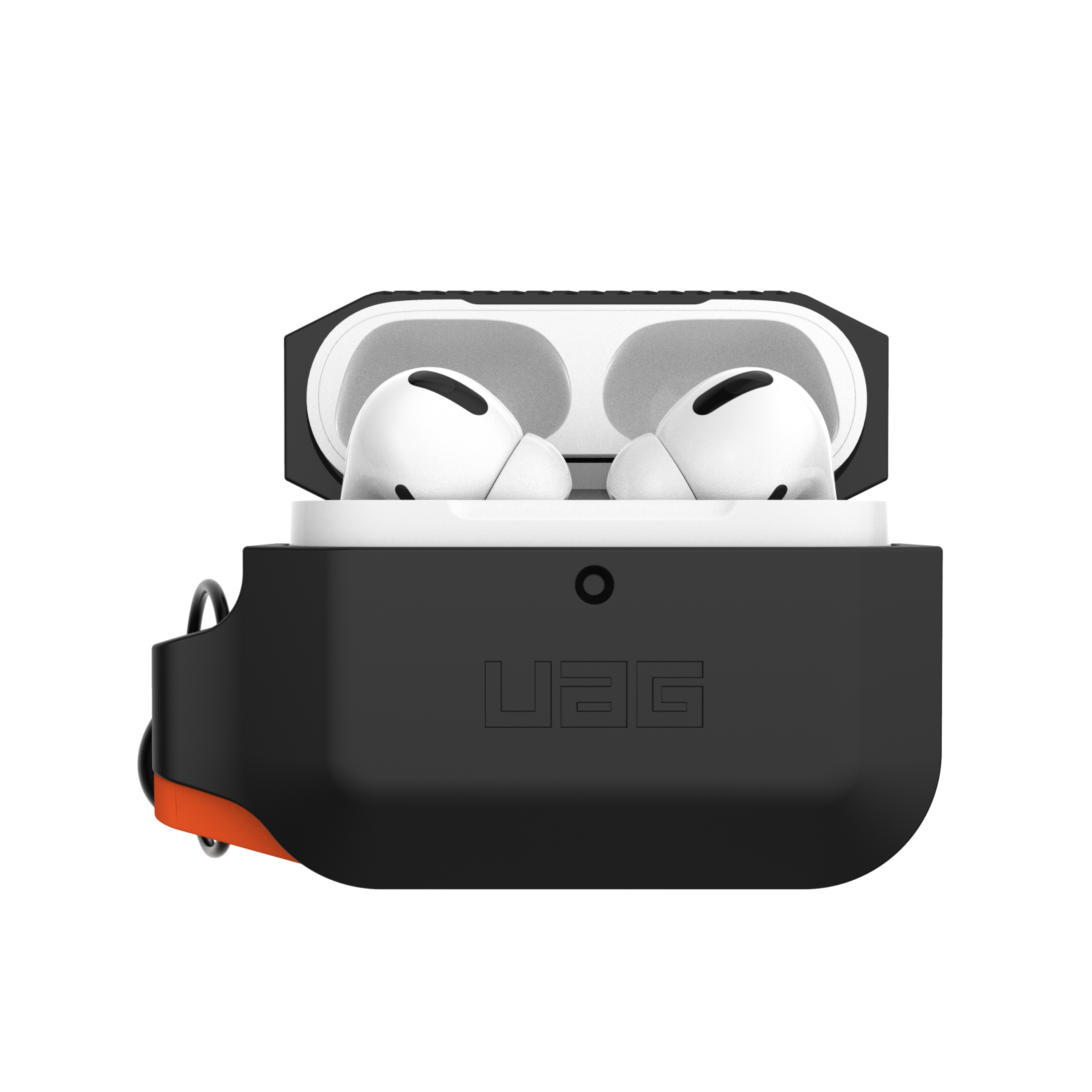  ỐP BẢO VỆ CHỐNG SỐC UAG SILICON  CHO AIRPODS PRO - Black/Orange 