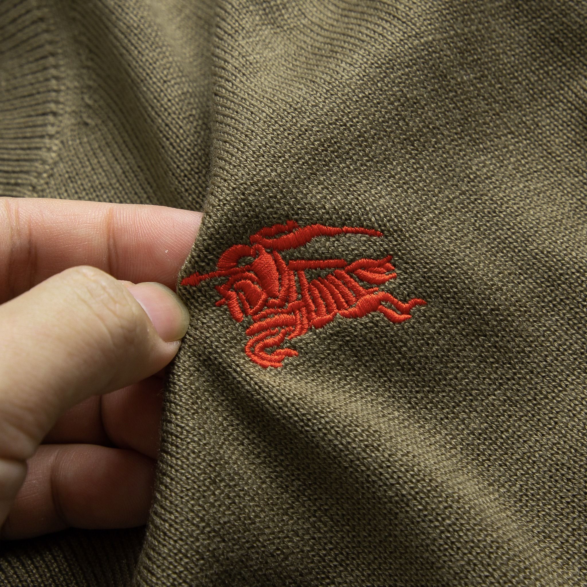  Áo len nam BBR lông cừu logo ngựa đỏ (B7026) 