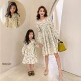  MB002 - Váy hoa mẹ và bé 