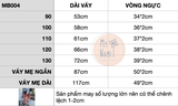  MB004 - Váy đôi mẹ và bé, chất thun, dây buộc eo 