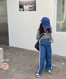  Q099 -  Jean suông 3 sọc 