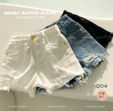  Quần short jean - rách kiểu cá tính 3 Màu Q104 