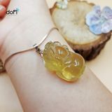  Mặt Dây Chuyền Tỳ Hưu Đá Thạch Anh Vàng (CITRINE) 