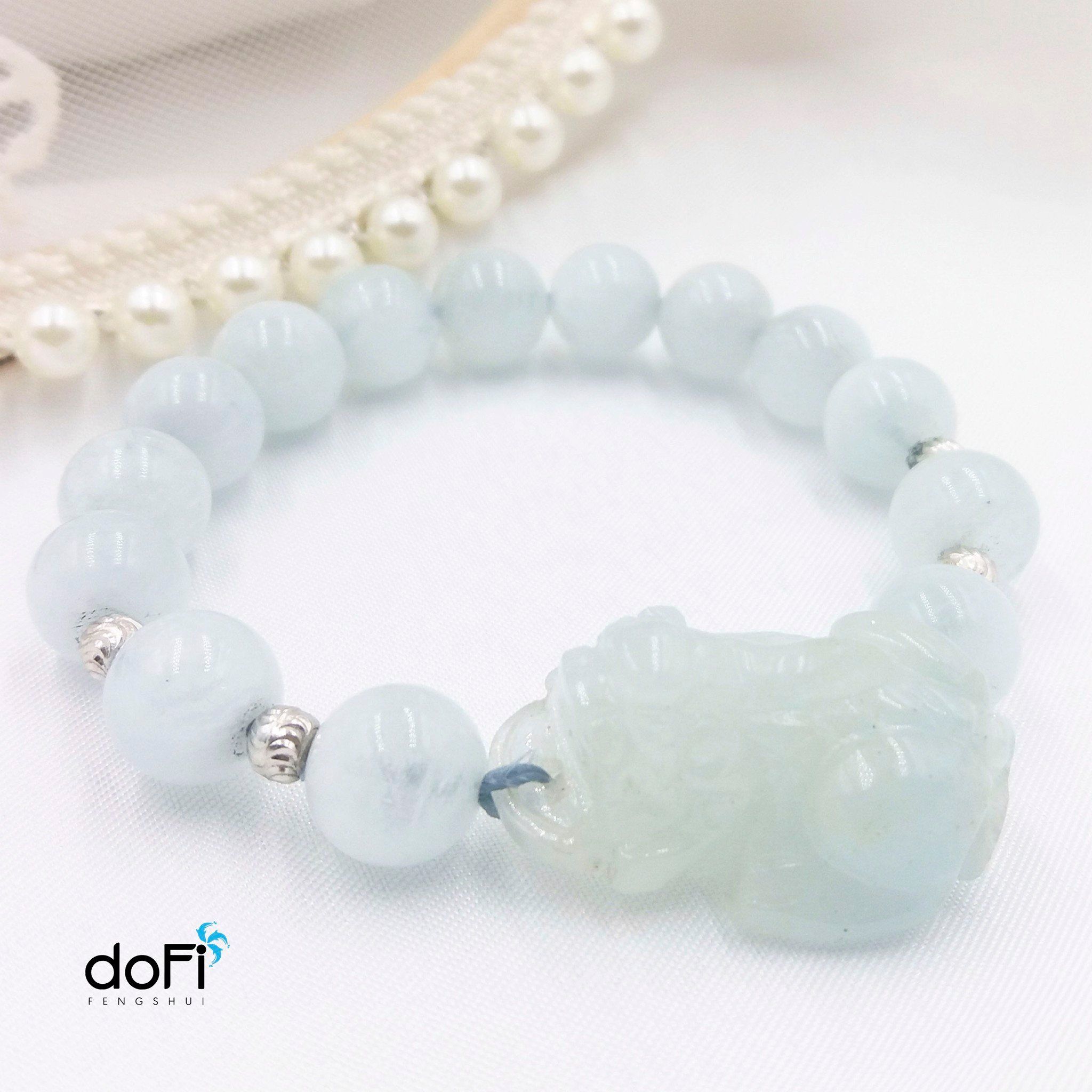  VÒNG TỲ HƯU ĐÁ AQUAMARINE 