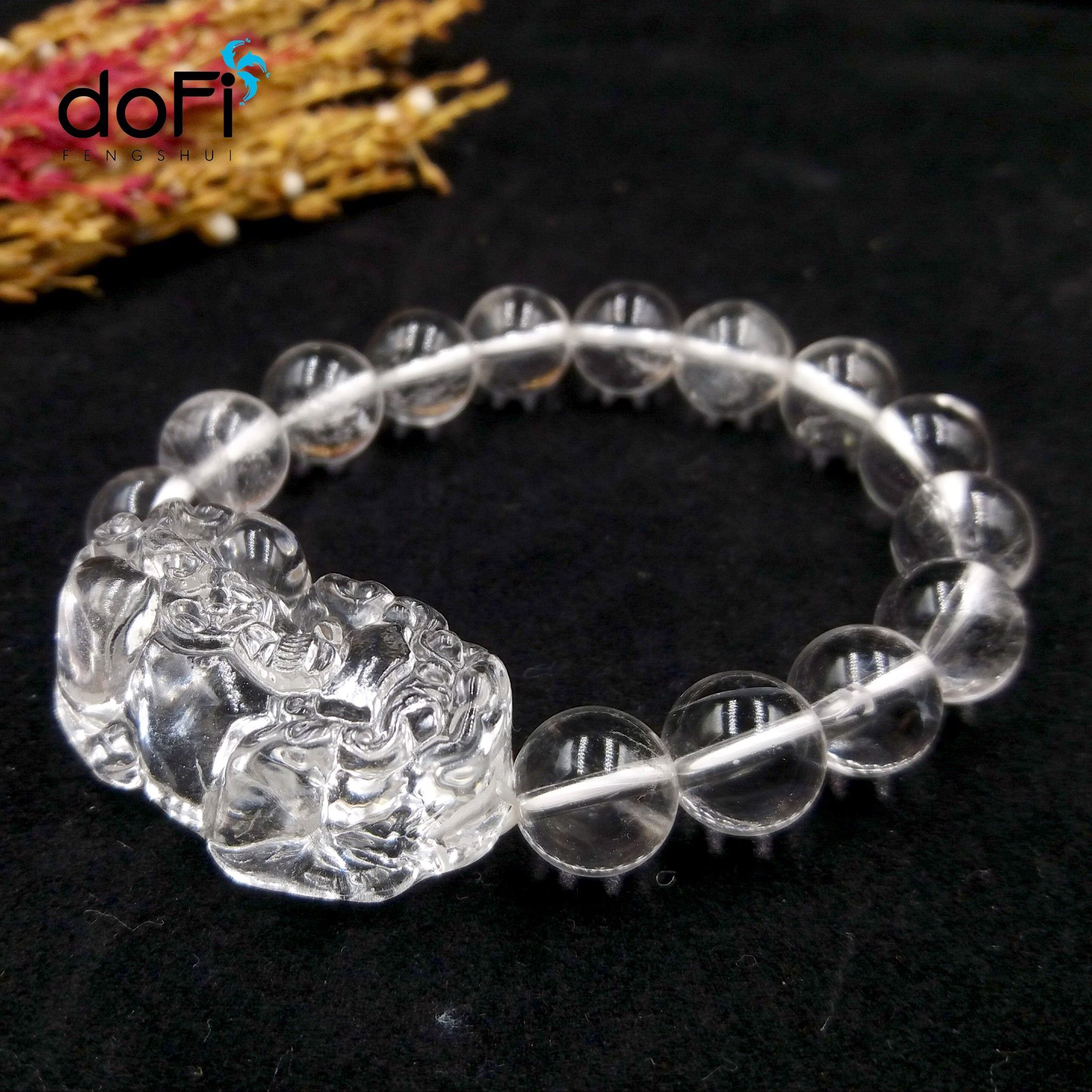  VÒNG THẠCH ANH TRẮNG PHỐI TỲ HƯU ĐÁ TOPAZ TRẮNG 