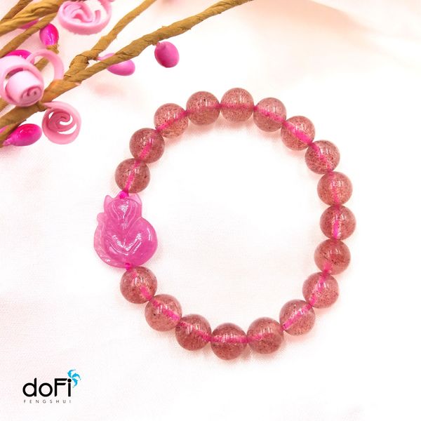  VÒNG THẠCH ANH DÂU PHỐI HỒ LY ĐÁ RUBY 