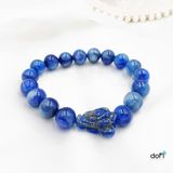  VÒNG ĐÁ KYANITE PHỐI THIỀM THỪ LAPIS LAZULI 