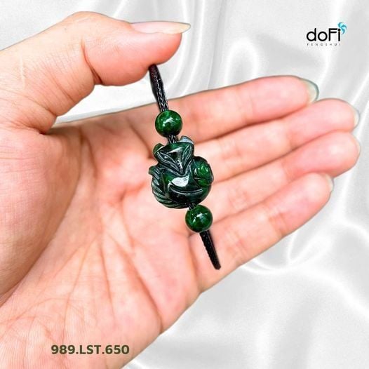  Vòng Tay Hồ Ly Xuyên Cáp - Cẩm Thạch Sơn Thủy 