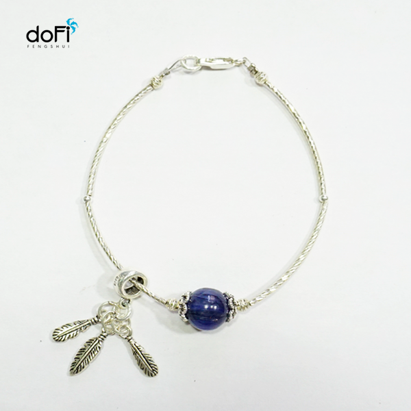 Hạt Ngọc Phương Đông Phối Đá Kyanite phối charm bạc 925