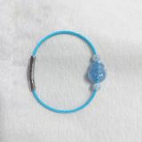  Vòng Tay Hồ Ly Xuyên Cáp - Aquamarine 