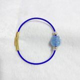  Vòng Tay Hồ Ly Xuyên Cáp - Aquamarine 