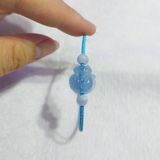  Vòng Tay Hồ Ly Xuyên Cáp - Aquamarine 