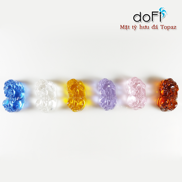  MẶT DÂY TỲ HƯU ĐÁ TIÊU CHUẨN - TOPAZ SIZE S 