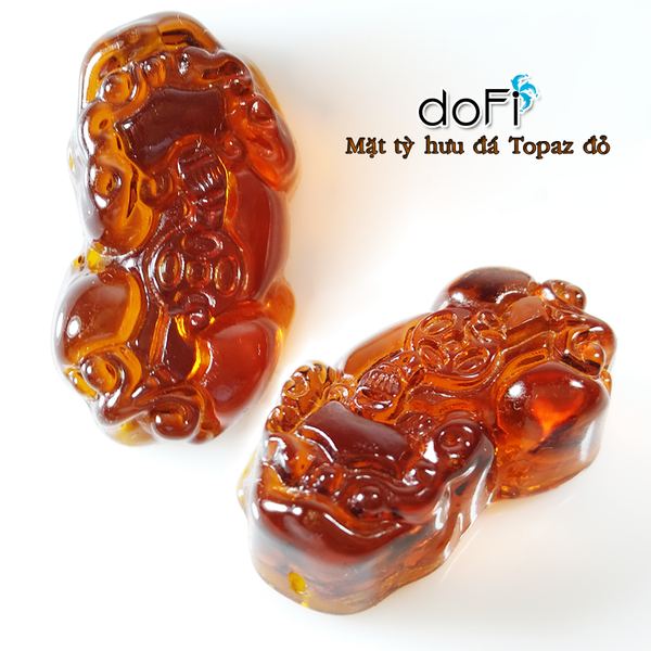  MẶT DÂY TỲ HƯU ĐÁ TIÊU CHUẨN - TOPAZ SIZE S 