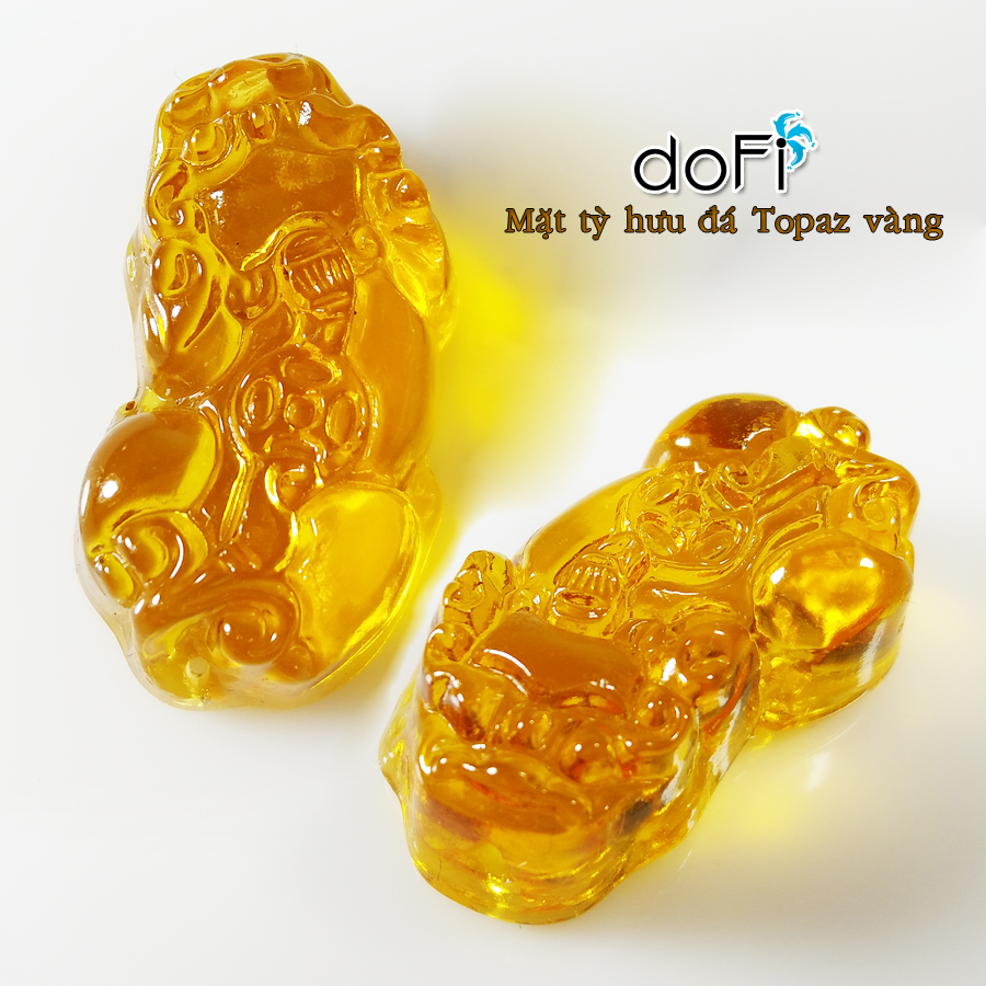  MẶT DÂY TỲ HƯU ĐÁ TIÊU CHUẨN - TOPAZ SIZE S 