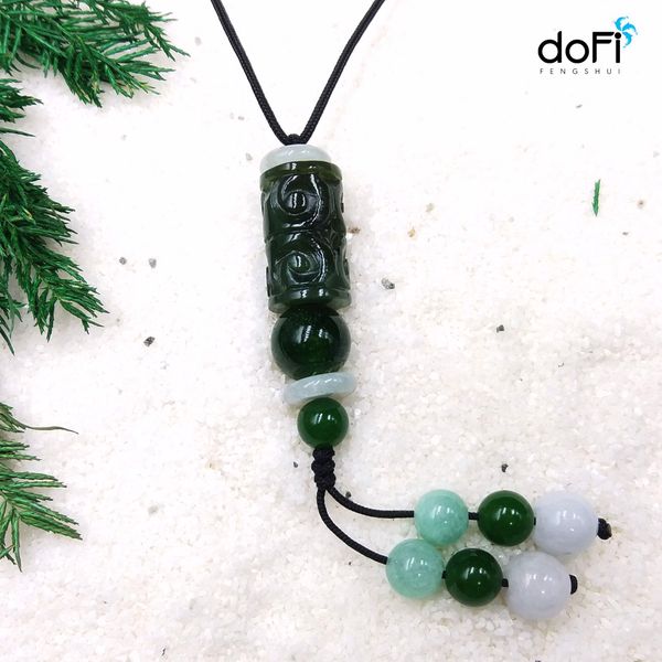  LU THỐNG PHẬT NGỌC (NEPHRITE) - DÂY CHUYỀN THẮT RÚT 