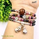  TRÀNG HẠT ĐÁ TOURMALINE PHỐI CHARM TỲ HƯU BẠC 