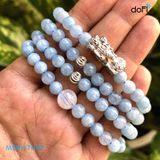  TRÀNG HẠT AQUAMARINE + ĐÁ MẶT TRĂNG PHỐI TỲ HƯU 