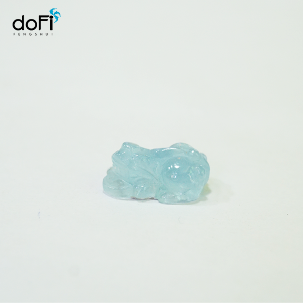  Mặt Dây Chuyền Tỳ Hưu Đá Aquamarine 