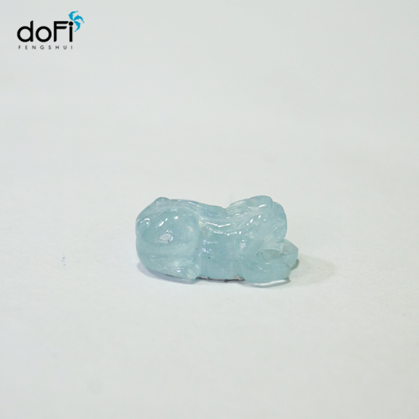  Mặt Dây Chuyền Tỳ Hưu Đá Aquamarine 