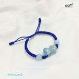  Vòng Tỳ Hưu Thắt Dây - Đá Aquamarine 