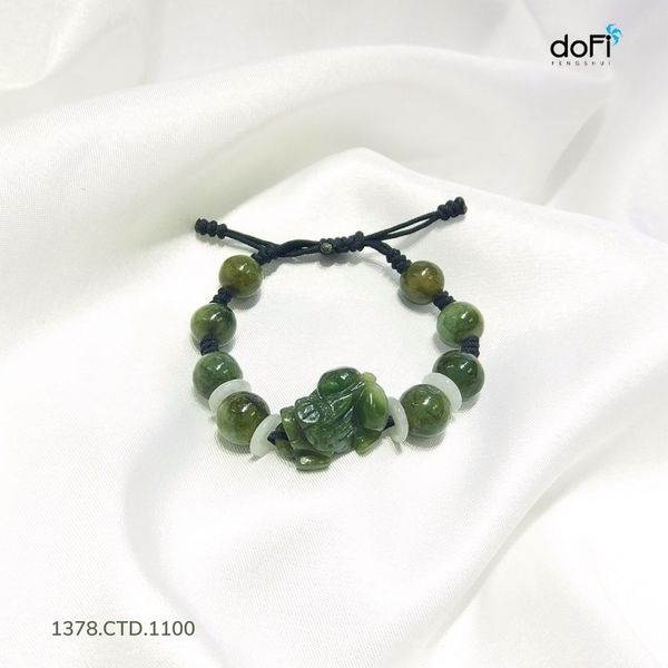  Vòng Tỳ Hưu Thắt Dây - Phật Ngọc (NEPHRITE) 