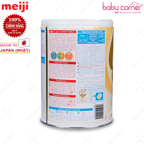  Sữa Bột MEIJI Infant Formula Số 0, 800g, Cho Bé Từ 0-12M 