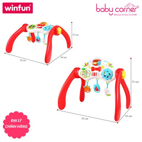  Đồ Chơi Trẻ Em Kệ Chữ A WINFUN 3 Chức Năng, Có Nhạc 0822 