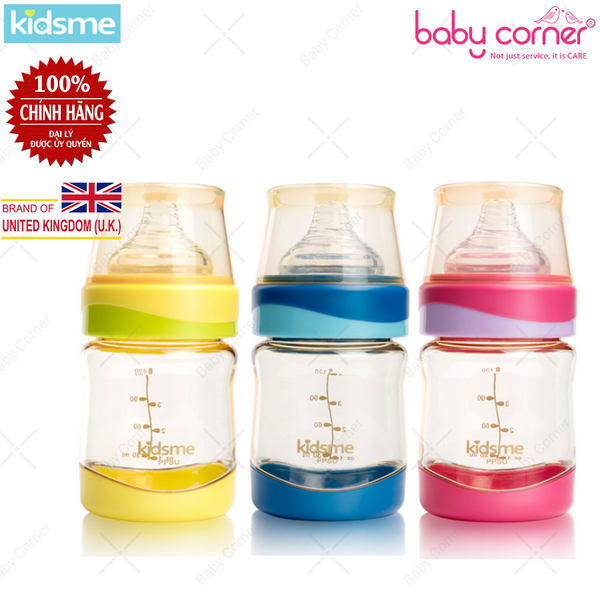  Bình Sữa Cổ Rộng KIDSME Nhựa PPSU - 120ml 