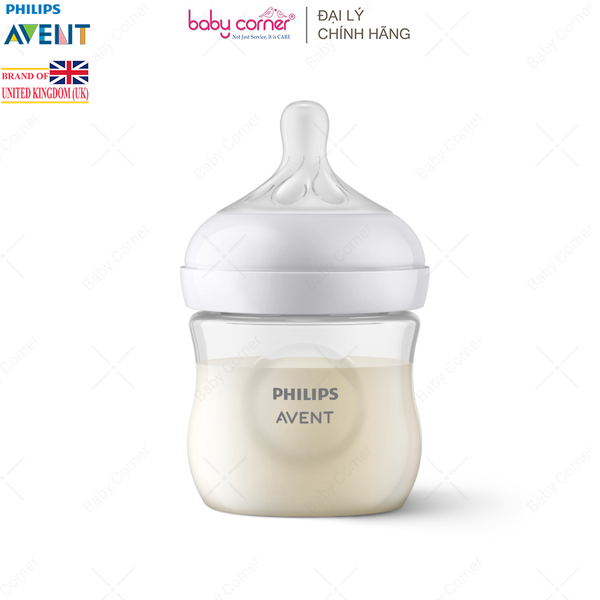  Bình Sữa Mô Phỏng Tự Nhiên (Mẫu Mới) Nhựa PP Philips Avent, 125ML, Cho Bé Từ 0 Tháng Tuổi 