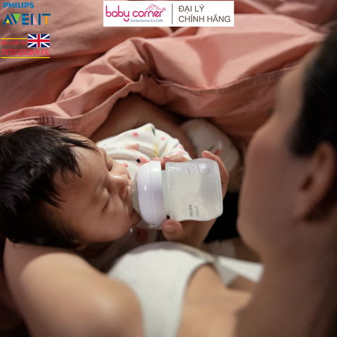  Bình Sữa Mô Phỏng Tự Nhiên (Mẫu Mới) Nhựa PP Philips Avent, 125ML, Cho Bé Từ 0 Tháng Tuổi 