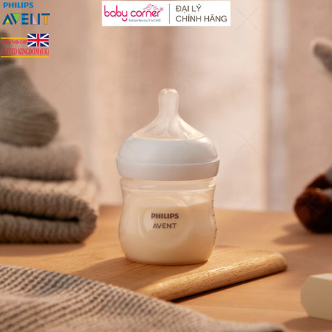  Bình Sữa Mô Phỏng Tự Nhiên (Mẫu Mới) Nhựa PP Philips Avent, 125ML, Cho Bé Từ 0 Tháng Tuổi 