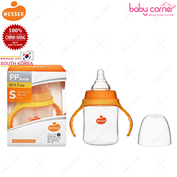  Bình Sữa PP WESSER Cổ Rộng 