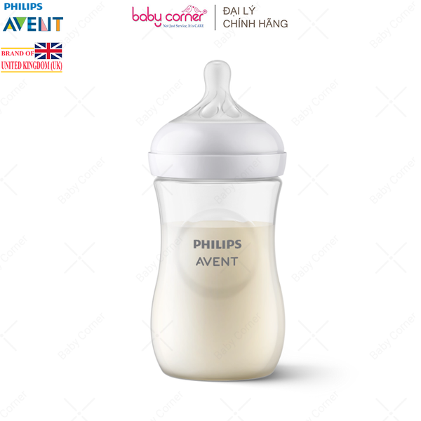  Bình Sữa Mô Phỏng Tự Nhiên (Mẫu Mới) Nhựa PP Philips Avent, 260ML, Cho Bé Từ 1 Tháng Tuổi 