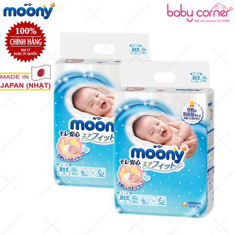  Tã Dán Moony Newborn NB90 / 90+6 Miếng, < 5kg 