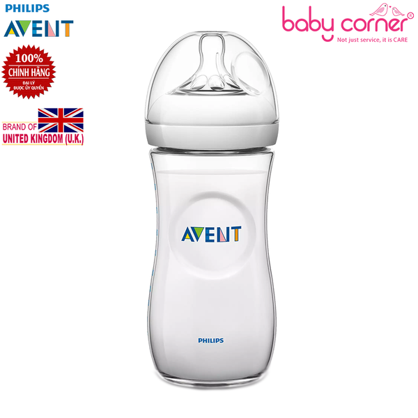Bình sữa Philips Avent Thiết Kế Tự Nhiên, Nhưa PP, 330ml