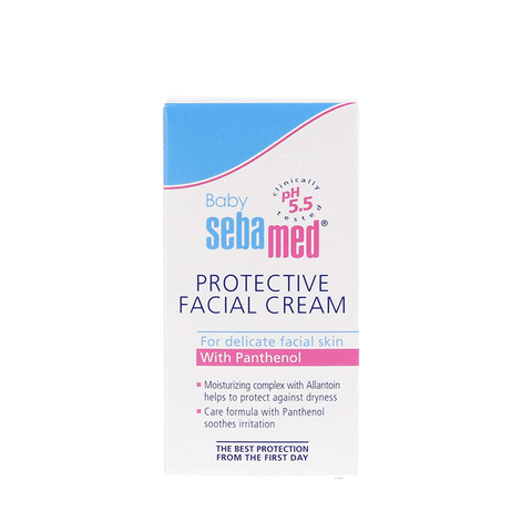  Kem Dưỡng Bảo Vệ Da, Ngăn Ngừa Chàm Sữa Sebamed Baby Protective Facial Cream pH5.5, 50ml 