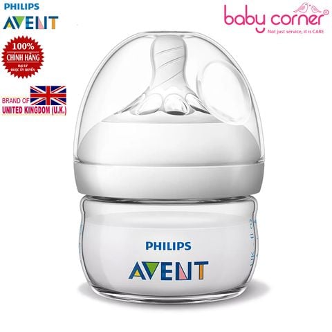  Bình Sữa Philips Avent Thiết Kế Tự Nhiên Nhựa PP, 60ml, Bé Từ Sơ Sinh 