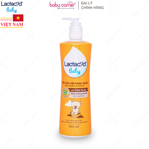  Sữa Tắm Gội Hằng Ngày Cho Bé Lactacyd Active Play 