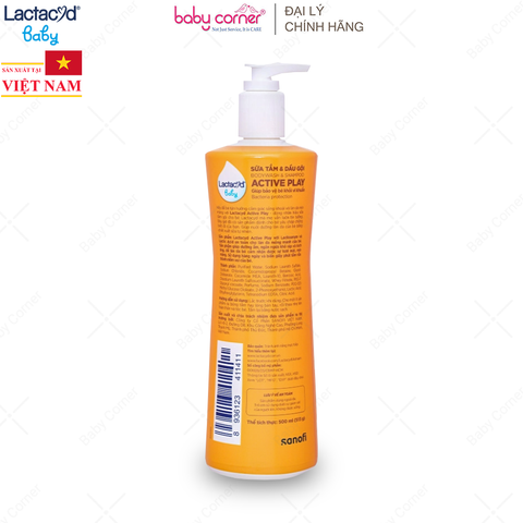  Sữa Tắm Gội Hằng Ngày Cho Bé Lactacyd Active Play 