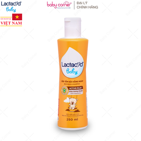 Sữa Tắm Gội Hằng Ngày Cho Bé Lactacyd Active Play 