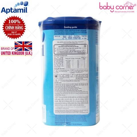 Sữa Bột Aptamil First Infant Số 1, 0-6 tháng, 900g 