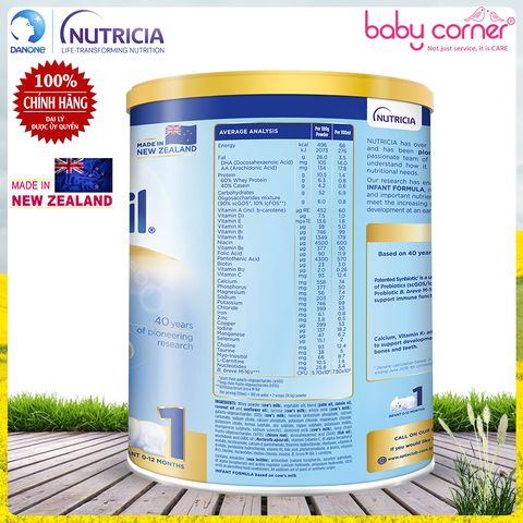  Sữa Bột Aptamil New Zealand Infant Formula Số 1, 900g, bé 0-12 tháng 