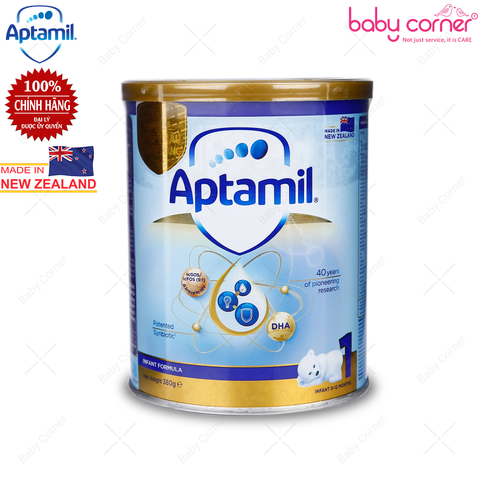  Sữa Bột Aptamil New Zealand Infant Formula Số 1, 380g, bé 0-12 tháng 